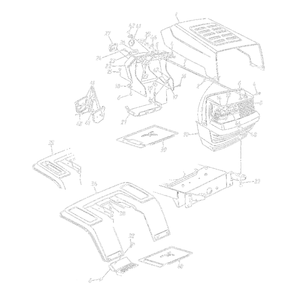 Hood Style 0 Diagram and Parts List for 13AH660F372 1997 Yard Machines Lawn Tractor